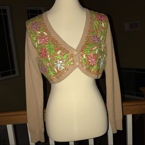 Beaded Bolero Cardigan